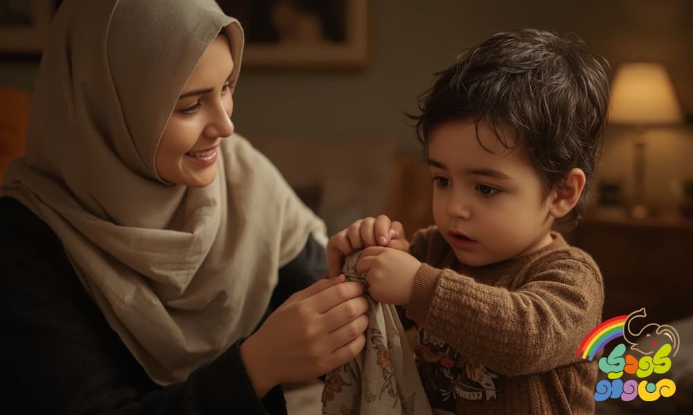 تصویر کودک و لباس