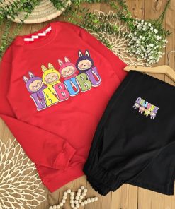 لبوبو با شلوار لنین سایز بزرگ 🌈