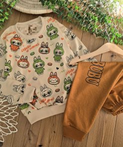 لبوبو های ریز کرم با شلوار دو رنگ 🌈