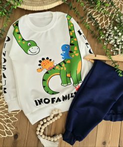 بلوز شلوار داینو گردن دراز 🌈