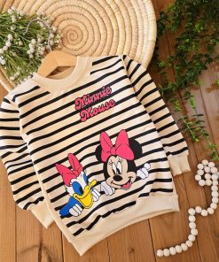 بلوز تک میکی پاپیونی راه راه تکرنگ 🌈