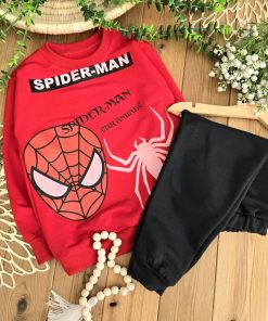 بلوز شلوار اسپایدرمن تکرنگ 🌈