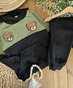 هودی شلوار خرسی داخل کرکی 🌈